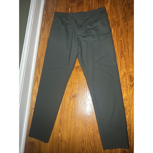 COS Turn-Up Wool Blend Pants Formal Trousers Men’s 36x31 Green - Picture 1 of 4